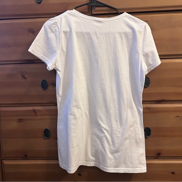 White T-shirt w Auntie Quote Size Small Short Sleeved - Picture 4 of 4